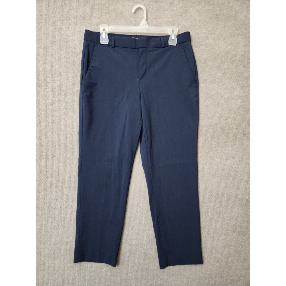 Banana Republic Avery Wool Blend Ankle Dress Pants Womens 6 Blue